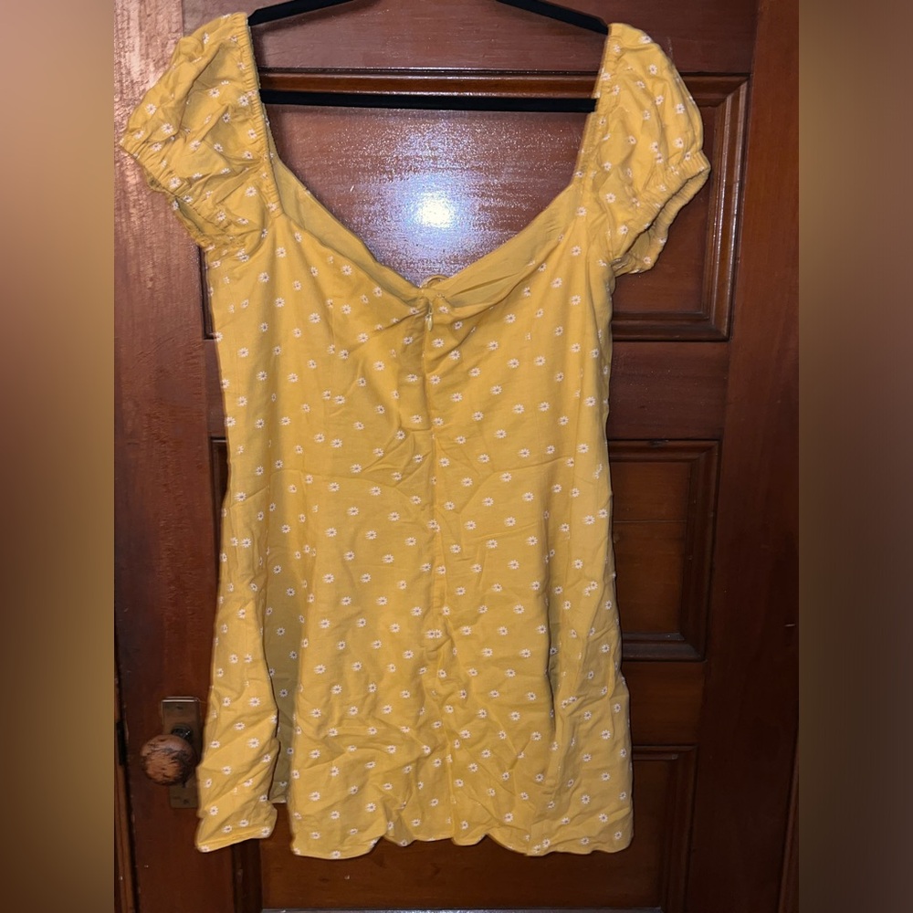 Majorelle yellow dress (Revolve)